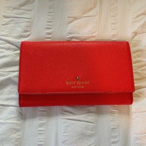 Hot pink Kate Spade wallet